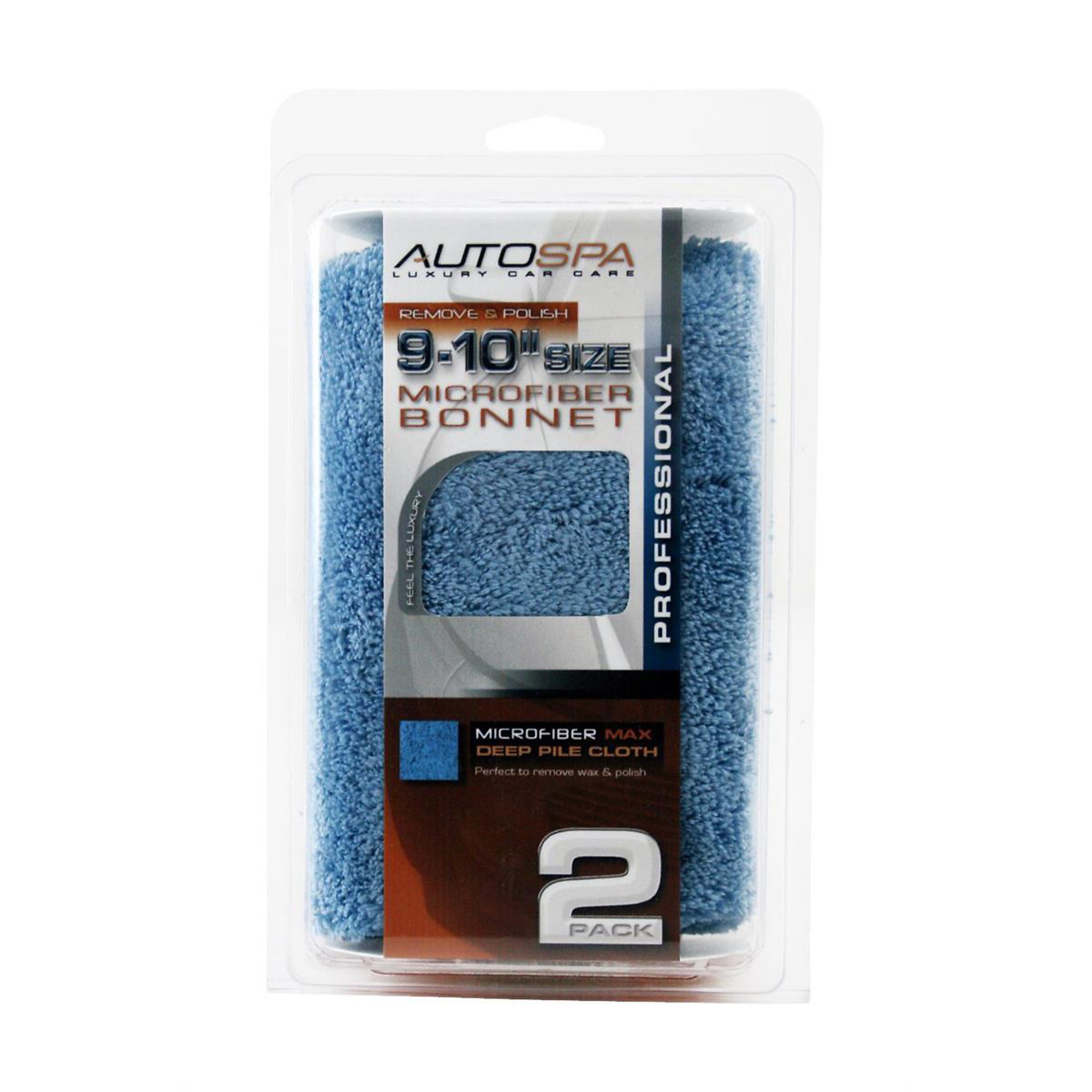 Carrand Microfiber Polishing Bonnet — 9-10in., 2 Pk., Model# CRD40408AS